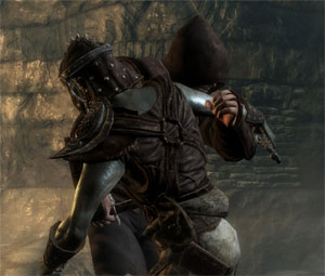 Just so we're clear, this is an assassin stabbing an undead soldier. And nothing else.