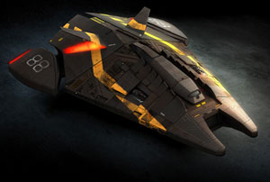 In Frontier this ship was probably 15 polygons