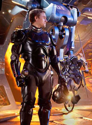 Seen here: Hero Guy. His personality never changes throughout the entire movie. That's what Pacific Rim calls an arc.